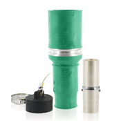 Rhino-Hide 49 Series Single Pole Female Connector, Industrial Grade, Crimped, 646 MCM Cable, Green