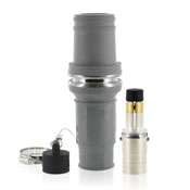 Rhino-Hide 49 Series Single Pole Male Connector, Industrial Grade, Crimped, 646 MCM Cable, Gray