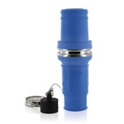 Male, Plug Insulator, Crimped, 313MCM to 777MCM Cable, 49 Series, Industrial Grade, Rhino-Hide Single Pole Connector, Blue