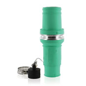 Male, Plug Insulator, Crimped, 313MCM to 777MCM Cable, 49 Series, Industrial Grade, Rhino-Hide Single Pole Connector, Green