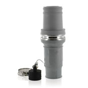 Male, Plug Insulator, Crimped, 313MCM to 777MCM Cable, 49 Series, Industrial Grade, Rhino-Hide Single Pole Connector, Gray