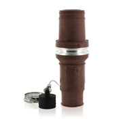 Male, Plug Insulator, Crimped, 313MCM to 777MCM Cable, 49 Series, Industrial Grade, Rhino-Hide Single Pole Connector, Brown