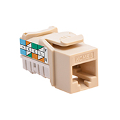 Home 6 Snap-In Connector, T568A Wiring, Ivory
