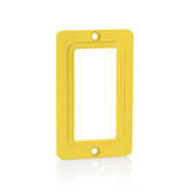 Coverplate, Standard, Single-Gang, Thermoplastic, GFCI/Decora Receptacles, Yellow