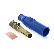 Male Plug, Contact and Insulator, Detachable, 350-500MCM Awg, 17 Series Taper Nose, Blue