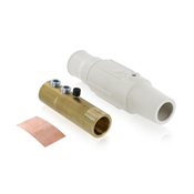 17 Series Taper Nose, Female, Plug, Detachable, 250-350MCM Awg, Industrial Grade, Cam-Type Connector, White