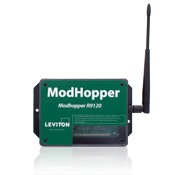 Leviton Modhopper Wireless Transceiver, Extended Range, Power Supply Included, Black