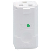 15 Amp, 250 Volt, Connector, Straight Blade, Hospital Grade, Grounding, Python, White