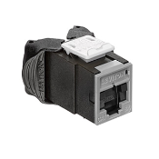 Atlas-X1 Cat 6A UTP QuickPort Connector with Shutters, Grey