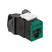Atlas-X1 Cat 6 UTP QuickPort Connector with Shutters, Green