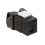 Atlas-X1 Cat 6 UTP QuickPort Connector with Shutters, Black
