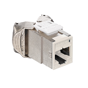 Atlas-X1 Cat 6 Shielded QuickPort Connector, Ivory