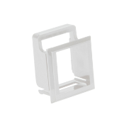 Connector Adapter Bezel for Lexcom Wallplates, White