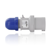 16 Amp, 200-250 Volt, 3P+E (3P, 4W), Clock Position 9, IEC/EN 60309-1 & 60309-2, International Configuration Plug, Industrial Grade, IP44, Splashproof - BLUE