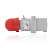 32 Amp, 440-460 Volt, 3P+E (3P, 4W), Clock Position 11, IEC/EN 60309-1 & 60309-2, International Configuration Plug, Industrial Grade, IP44, Splashproof - RED