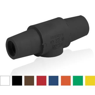 16 Series Cam-Type Taper Nose, Multi-Way Connector, Double Female, 400 Amp Max.  Orange.