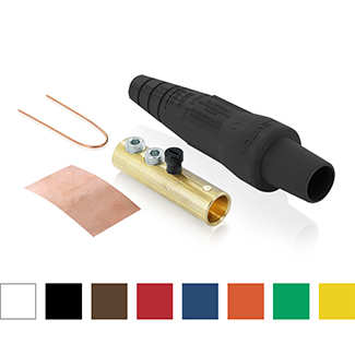 Female Plug, Contact & Insulator, Cam-Type, Detachable, Double Set Screw Termination, #2 - 2/0 AWG, 300 Amp Max, 16 Series Taper Nose, Type 3R 