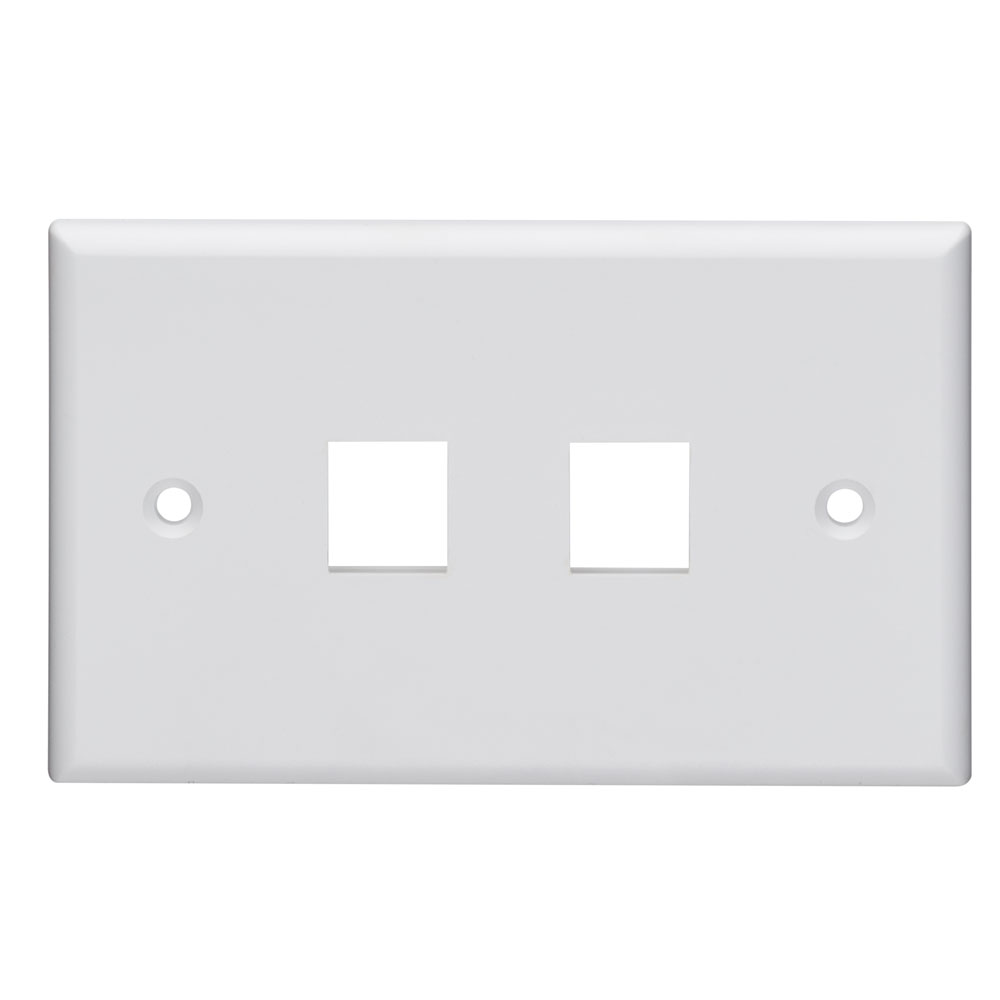 2-Port Horizontal Wallplate