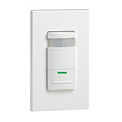 Decora Passive Infrared Wall Switch Occupancy Sensor, 180 Degree, 2100 sq. ft. Coverage, Ivory