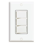 15 Amp, 120 Volt, Decora Brand Style Single-Pole, AC Combination Switch, Commercial Grade, Non-Grounded, White