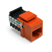 Category 5 QuickPort Connector, CAT 5, Orange