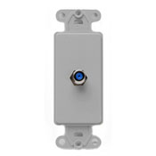 Decora Insert, F Connector, Grey