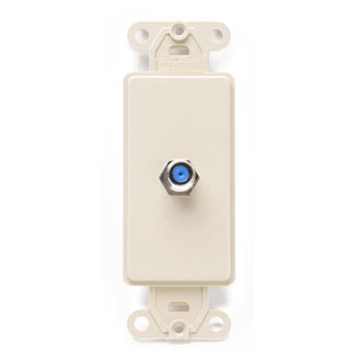 F connector, Decora Insert, Ivory