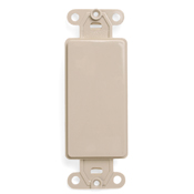 Product image for Leviton 80414-I Decora Blank Insert Adapter, No Hole, Ivory