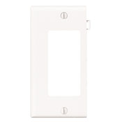 1-Gang Decora/GFCI Device Decora Wallplate, Sectional, Thermoplastic Nylon, Device Mount, End Panel, White
