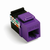 GigaMax 5E QuickPort Connector, Cat 5E, Purple