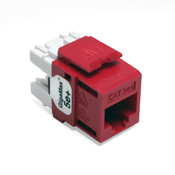 GigaMax 5e+ QuickPort Connector, CAT 5e, crimson