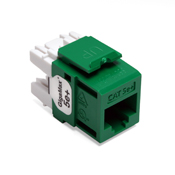GigaMax 5e+ QuickPort Connector, CAT 5e, green