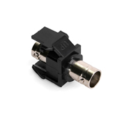 BNC QuickPort Adapter, Nickel-Plated, Black