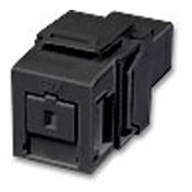Quickport Simplex Sc Adapter Module,  OM3/4 & OS2, Zirconia Ceramic Sleeve, Color Black.