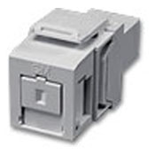 Quickport Simplex Sc Adapter Module,  OM3/4 & OS2, Zirconia Ceramic Sleeve, Color Grey.