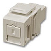 Quickport Simplex Sc Adapter Module,  OM3/4 & OS2, Zirconia Ceramic Sleeve, Color Ivory.