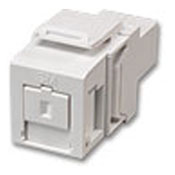 Quickport Simplex Sc Adapter Module,  OM3/4 & OS2, Zirconia Ceramic Sleeve, Color White.