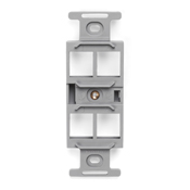 QuickPort Duplex Type 106 Insert, 4-Port, Grey