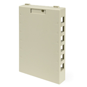 QuickPort Surface Mount Housing, 12-Port, Ivory