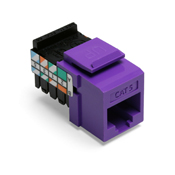 Category 5 QuickPort Connector, CAT 5, Purple