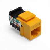 Category 5 QuickPort Connector, CAT 5, Yellow