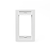MOS Wallplate, single-gang, white