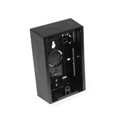 Surface Mount Backbox, Single Gang, Black, Box Depth Is 1.45 Inches