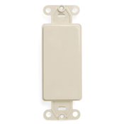Product image for Leviton 80414-T Light Almond Nylon Box Mount No Hole Blank Decorator Multimedia Wallplate Adapter