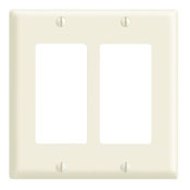 2-Gang Decora/GFCI Device Decora Wallplate, Brown