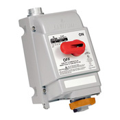 20 Amp, 125/250 Volt, IEC 309-1 & 309-2, 3P, 4W, Mechanical Interlock North American Pin & Sleeve Receptacle, Industrial Grade, IP67, Watertight, Non-Fused - Orange