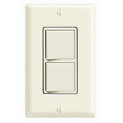 20 Amp, 120/277 Volt, Decora Brand Style 3-Way / 3-Way AC Combination Switch, Commercial Grade, Grounding, Light Almond