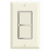 15 Amp, 120/277 Volt, Decora Brand Style Single-Pole / 3-Way AC Combination Switch, Commercial Grade, Grounding, Light Almond