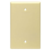 1-Gang Blank Wallplate, Midway Size, Red