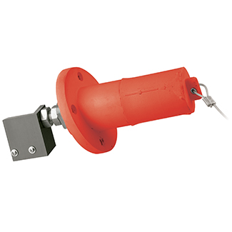 22 Series Cam-Type, 15 Degree Female Panel Ball Nose, Threaded Stud with Micro switch, Cable Range 250 to 750 MCM, Red